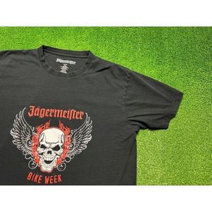 Jägermeister Bike Week Motorcycle Men's Graphic Tee Size 2XL XXL Black